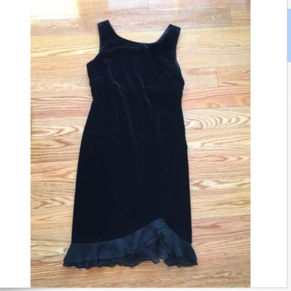 DONNA RICO VELVET LOOK LITTLE BLACK DRESS